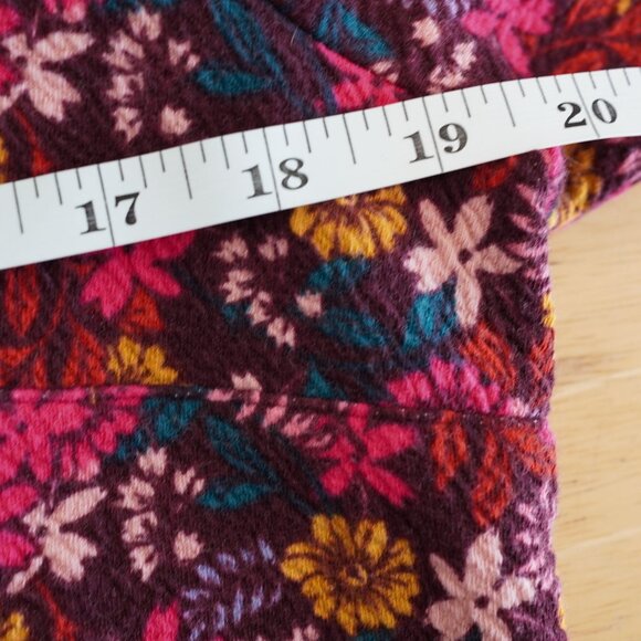 Maeve Anthropologie Floral Print Top Large Vibrant Botanical Boho Blouse - Picture 7 of 9